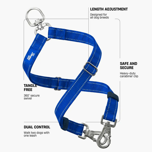 Leash Splitter - Classic Blue