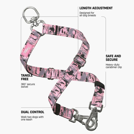 Leash Splitter - Pink Camo