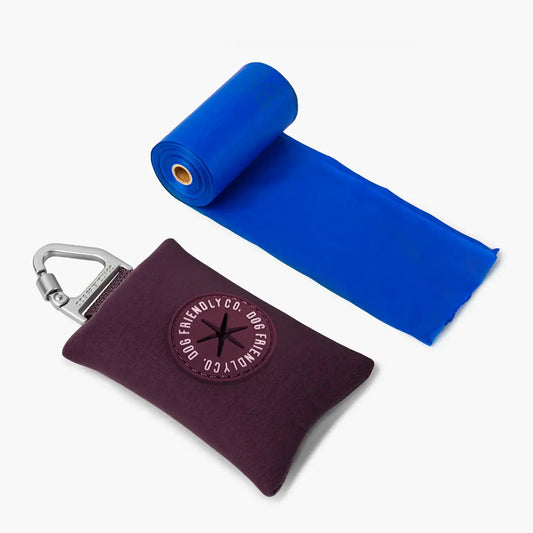 Dog Poop Bag Holder - Burgundy