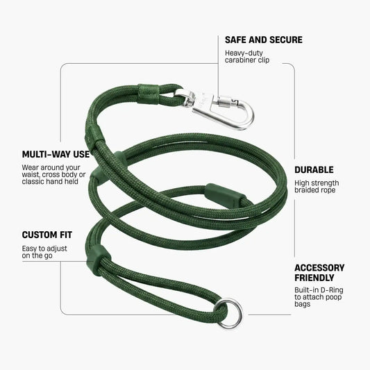 Hands Free Leash - Green Camo