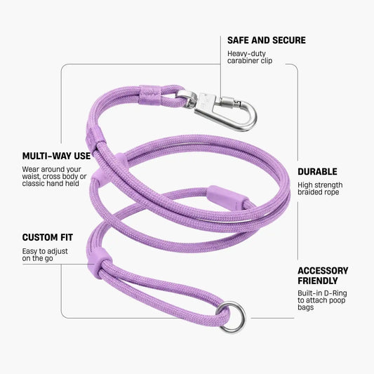 Hands Free Leash - Purple