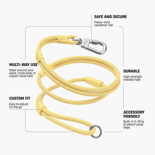 Hands Free Leash - Yellow