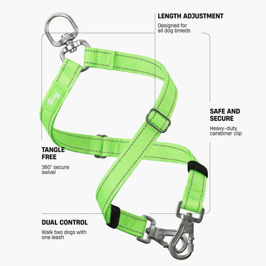 Leash Splitter - Neon Green