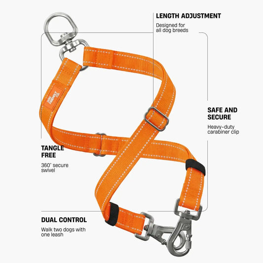 Leash Splitter - Hi-Vis Orange