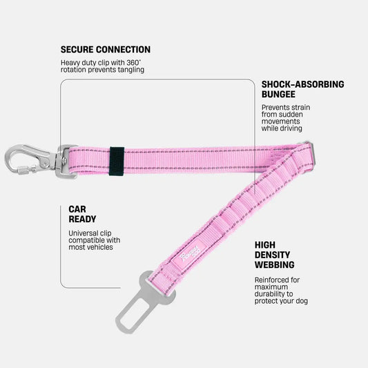 Dog Seat Belt - Pink