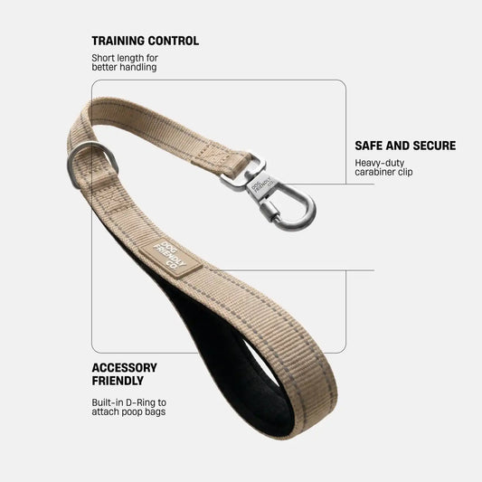 Short Trainer Dog Leash - Brown