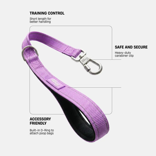 Short Trainer Dog Leash - Purple